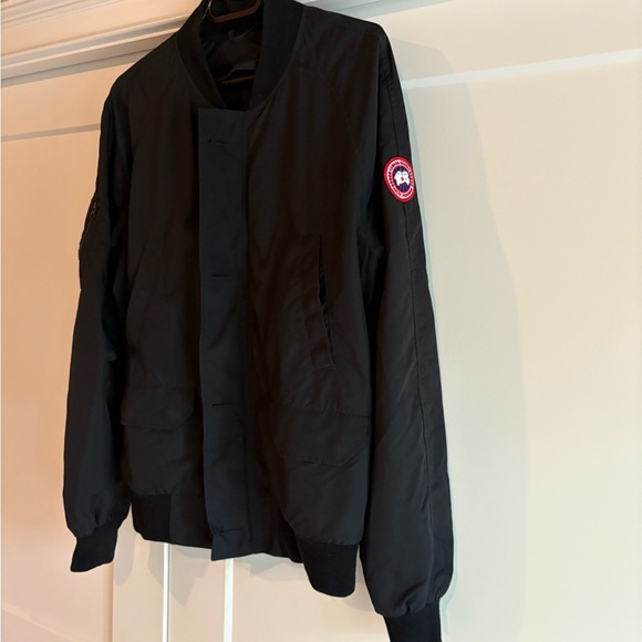 Canada Goose Black Bomber Jacket1